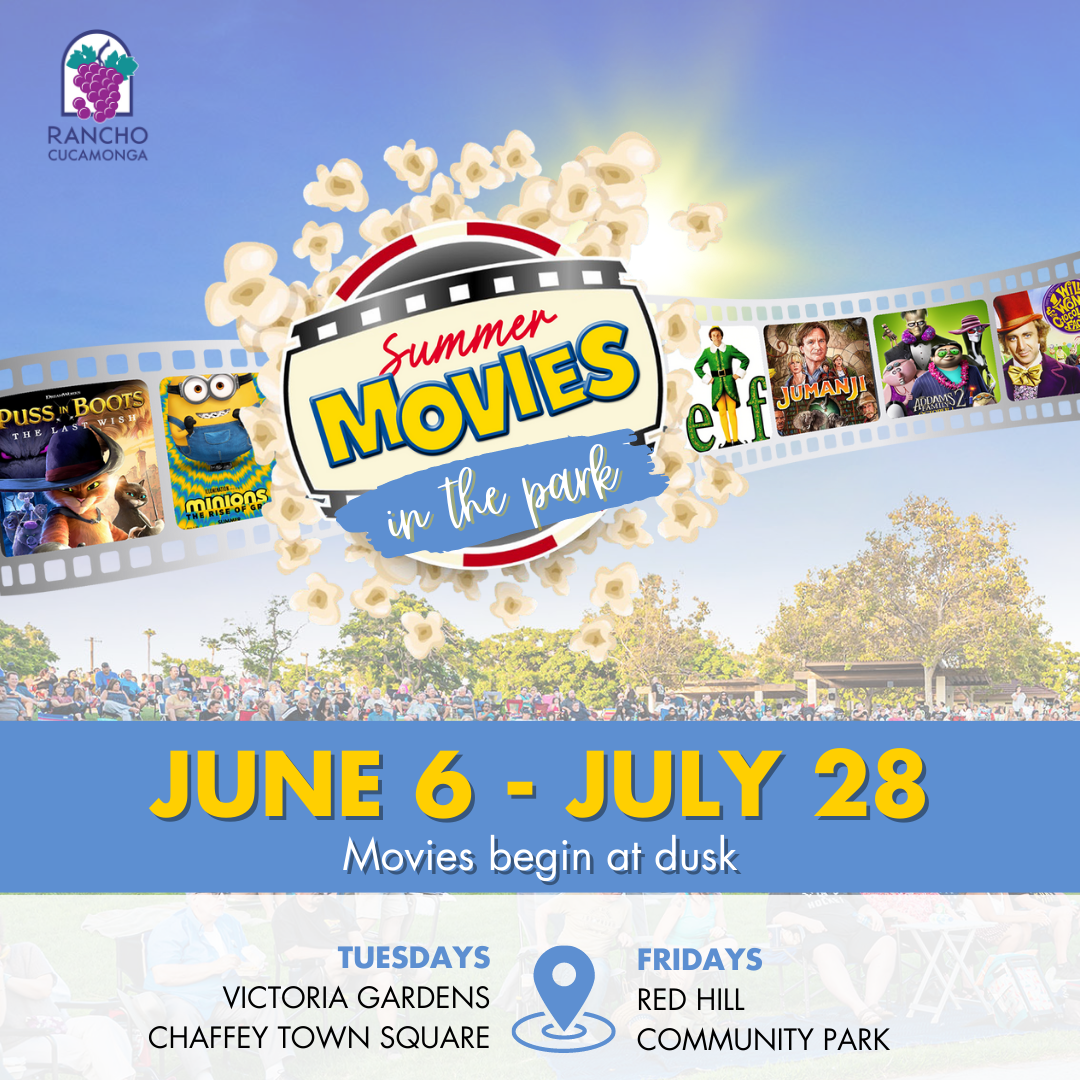 🎥🍿Rancho Cucamonga's Summer Movies in the Park Macaroni KID Rancho